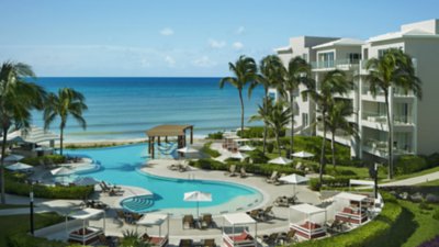 Vue sur la piscine du Dreams Jade Resort & Spa