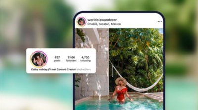 publicación de Instagram en la que aparece la influencer de viajes Colby Holiday